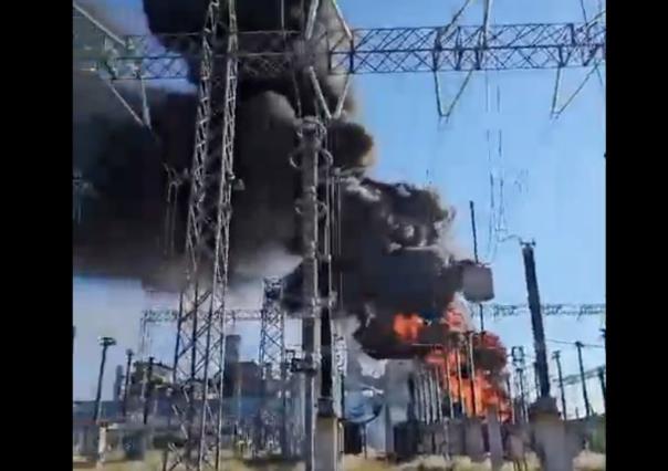 Reportan incendio en termoeléctrica de CFE en Nava, Coahuila