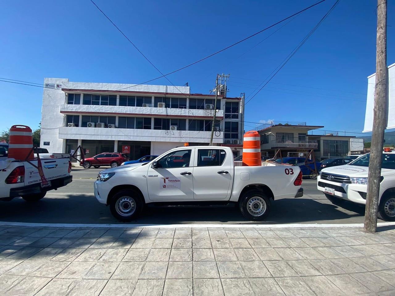 Estas unidades serán empleadas para vigilar todos los municipios que colindan con Nuevo León, en un esfuerzo por evitar la entrada de ganado de dicho estado a Tamaulipas. Foto: Gobierno de Tamaulipas