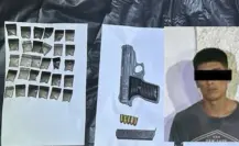 Arrestan a hombre armado y con droga en Juárez