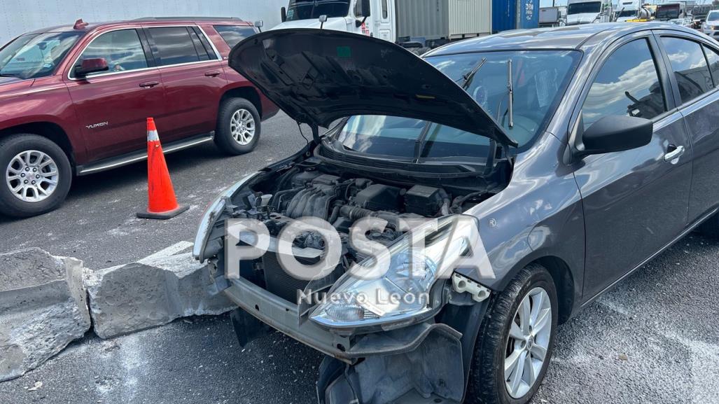 Choque múltiple deja 3 lesionados en carretera a Laredo en Apodaca