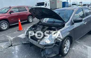 Choque múltiple deja 3 lesionados en carretera a Laredo en Apodaca