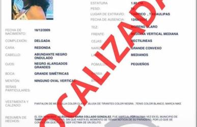 Ya fue localizada Alejandra María Collado González