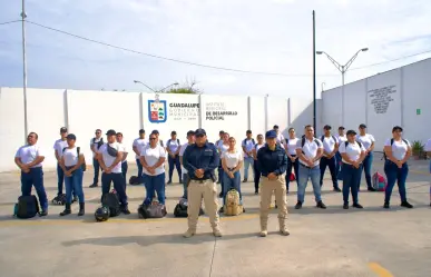 Formación policial en Guadalupe: ingresan 33 cadetes al INDEPOL