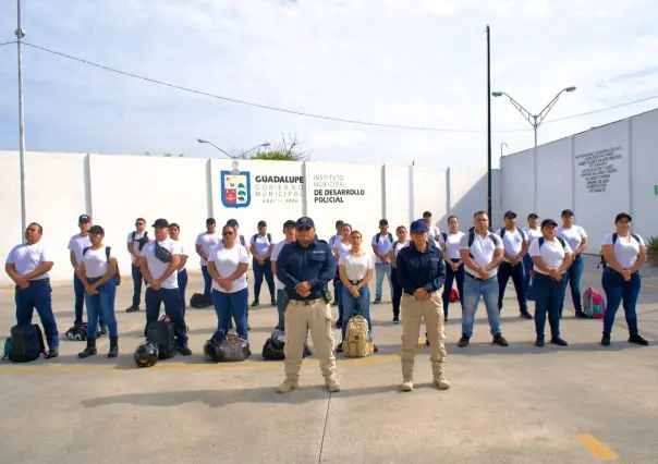 Formación policial en Guadalupe: ingresan 33 cadetes al INDEPOL