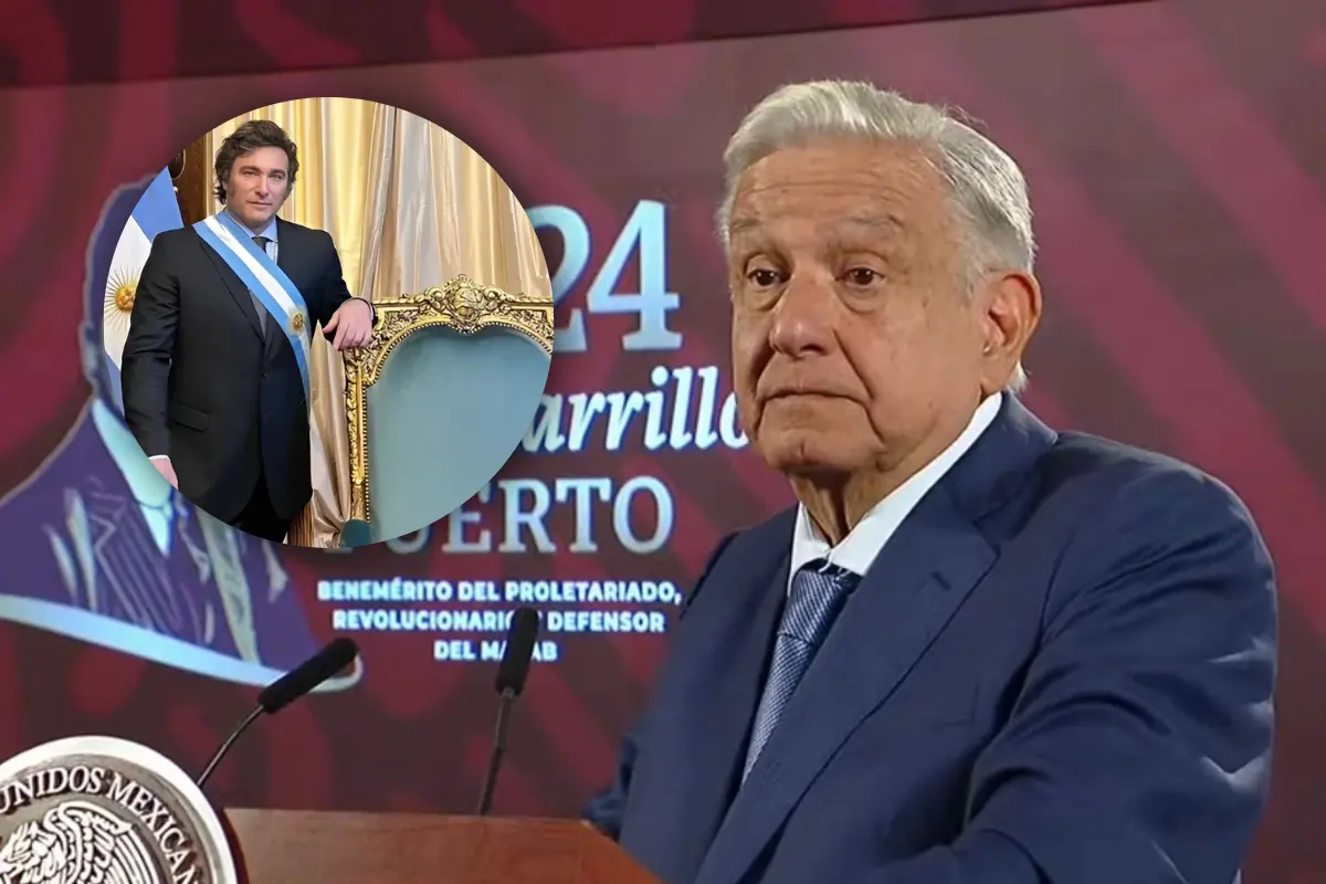 AMLO habla sobre visita de Milei a México. Foto: Especial