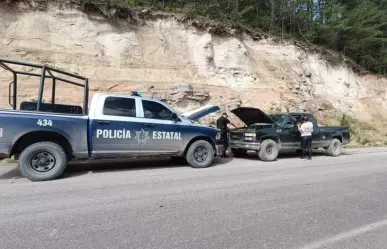 Se quedó sin pila en el camino, fue ayudado por la Policía