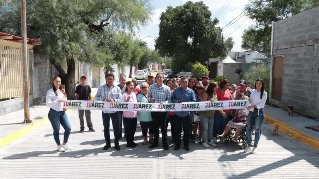 Alcalde Francisco Treviño inaugura rehabilitación de vialidades en Juárez