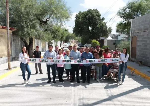 Alcalde Francisco Treviño inaugura rehabilitación de vialidades en Juárez