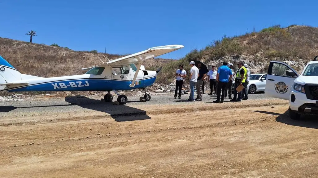 Incidente aéreo en Tijuana: piloto sale ileso tras aterrizaje de emergencia