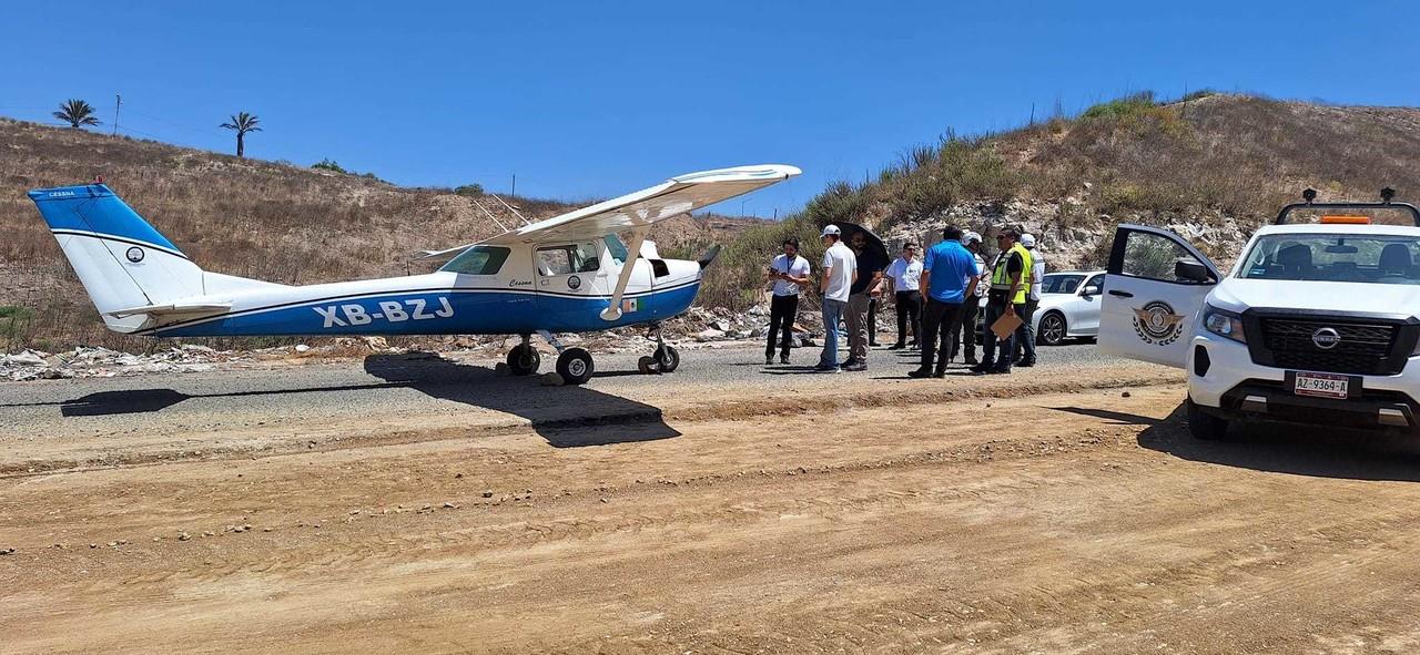 Incidente aéreo en Tijuana. Foto: PC Tijuana