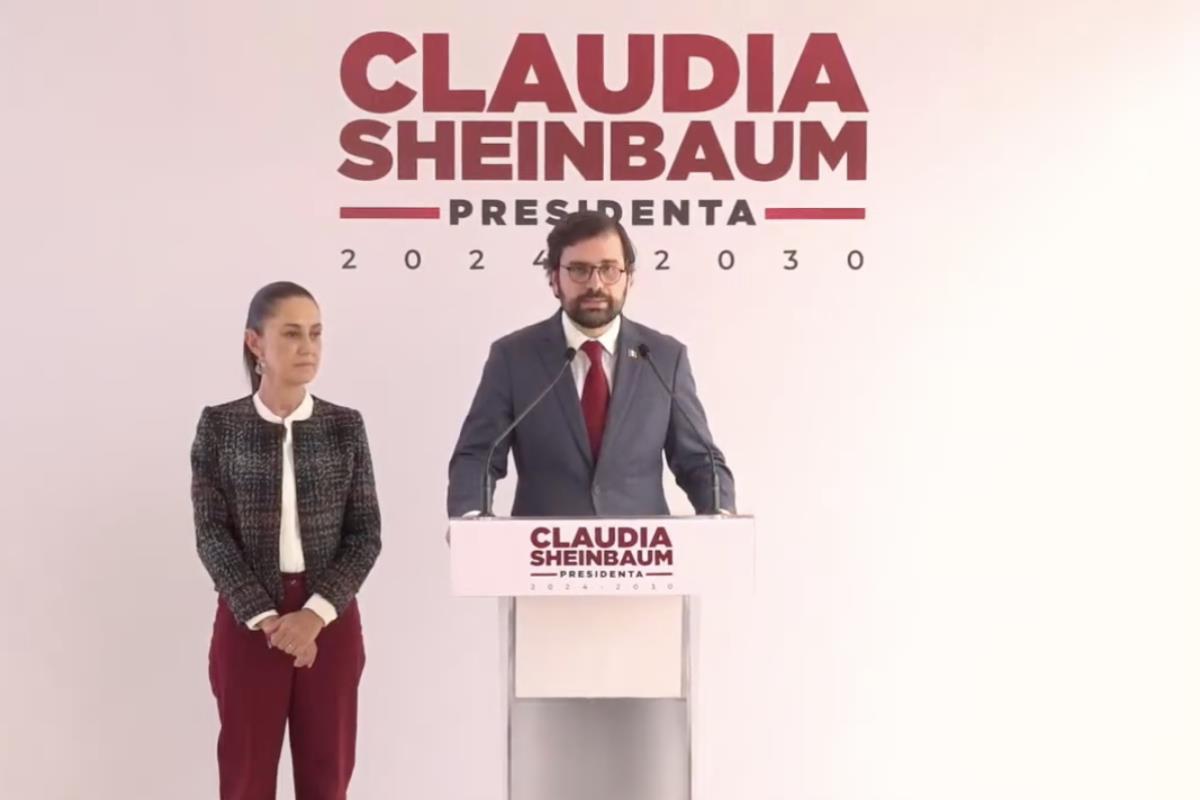 Alejandro Svarch Pérez y Claudia Sheinbaum en conferencia de prensa del 5 de agosto de 2024. Captura de pantalla / YouTube