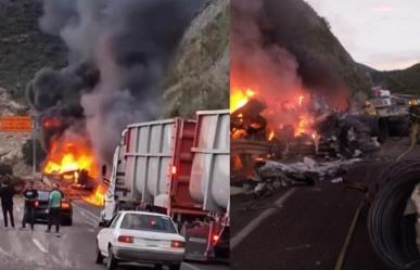 Chofer de tráiler pierde la vida en accidente en Los Chorros, Carretera 57