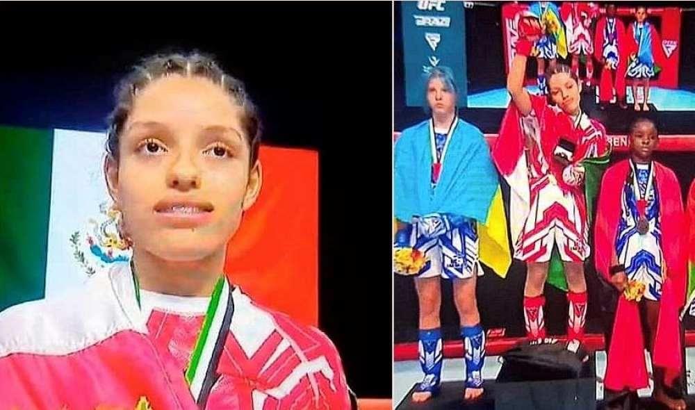 Wendy Lara es Campeona Mundial MMA en Abu Dhabi, Emiratos Árabes