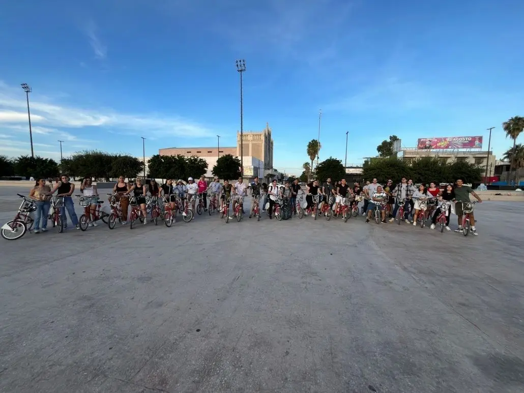 La rodada culminó en la Plaza Mayor de Torreón. (Fotografía: Gobierno de Torreón)