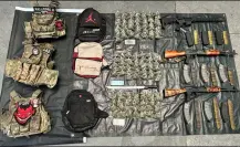 Detienen a nueve personas con armamento y droga en El Carmen, Nuevo León