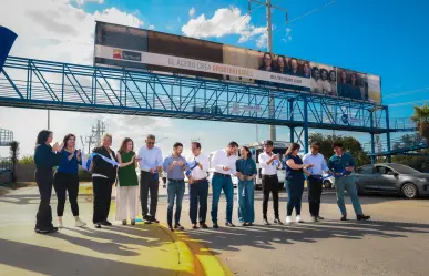 Mejora en seguridad vial con nuevo puente peatonal en Pesquería