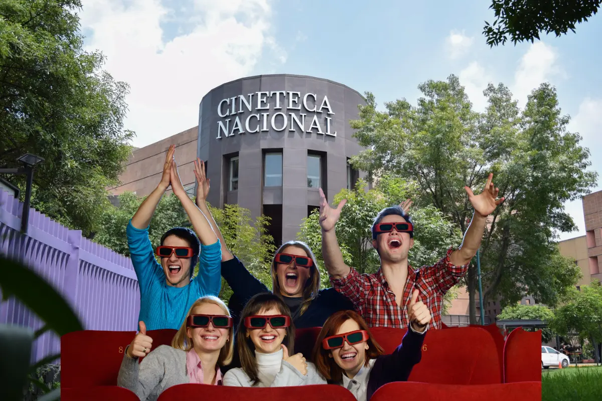 Cineteca Nacional de las Artes, personas en sala de cine. Foto: @CinetecaMexico