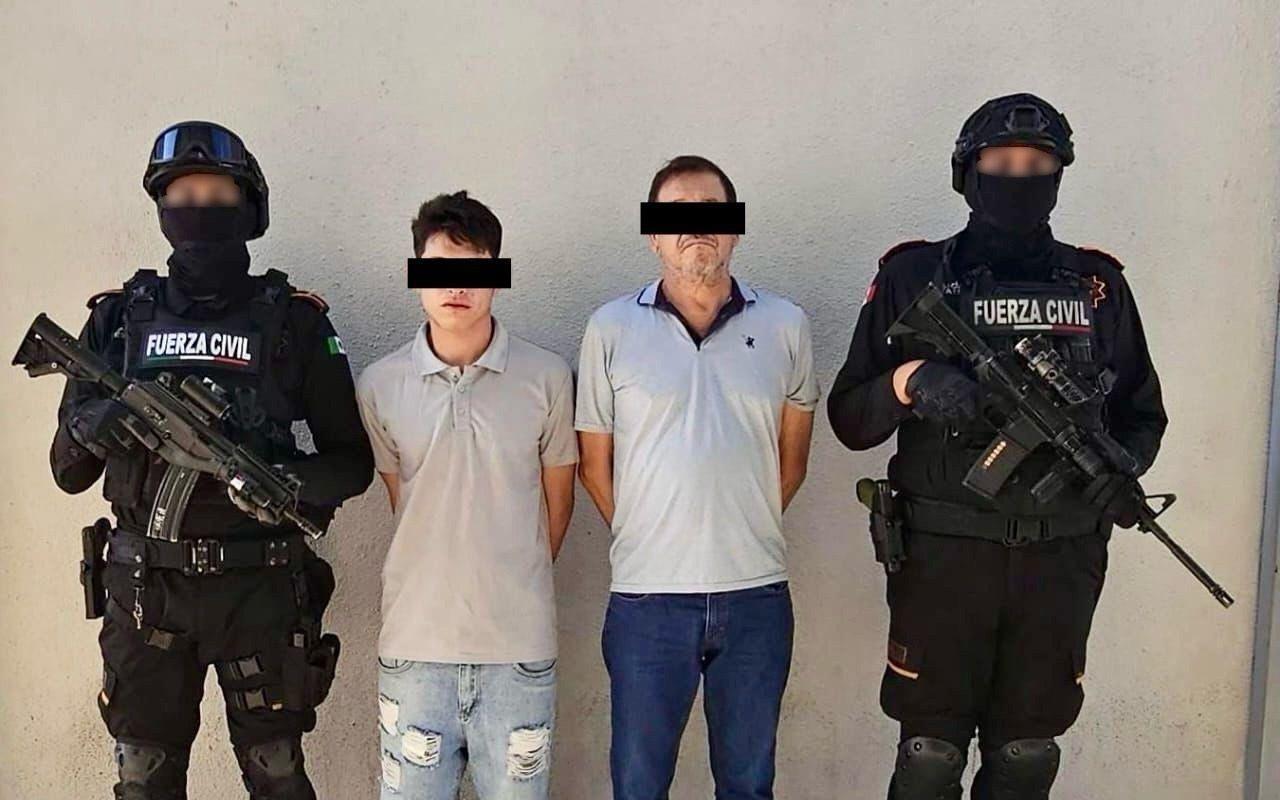 Fuerza Civil detuvo a dos hombres en posesión ilegal de estupefacientes. Foto. Fuerza Civil