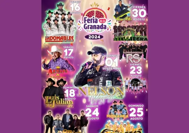 Feria de la Granada en García: música en vivo y diversión