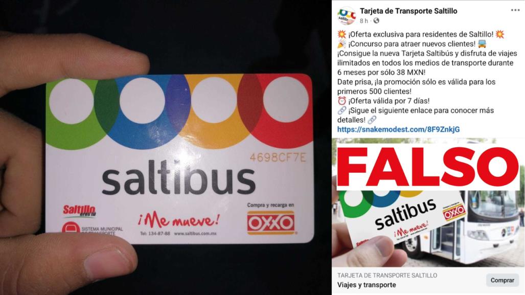 Alerta gobierno de Saltillo sobre estafas en el trámite de tarjetas Saltibus