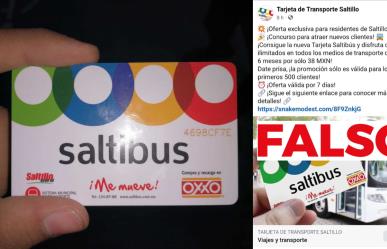 Alerta gobierno de Saltillo sobre estafas en el trámite de tarjetas Saltibus