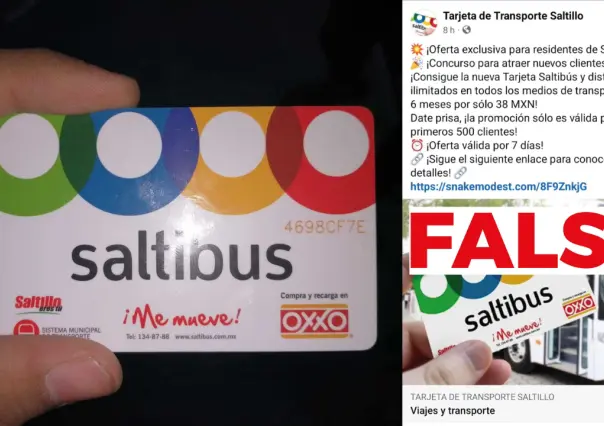 Alerta gobierno de Saltillo sobre estafas en el trámite de tarjetas Saltibus