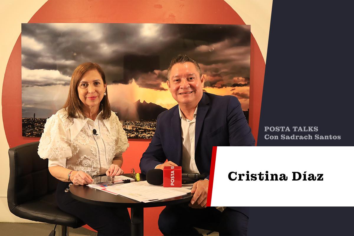 La alcaldesa Cristina Díaz Salazar habla para POSTA TALKS con Sadrach Santos. Foto: POSTA