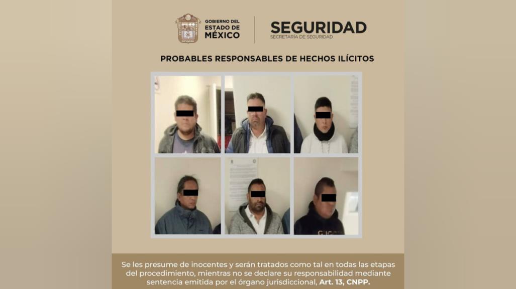 Detienen a seis extorsionadores por exigir cuota diaria y amenazar con incendios