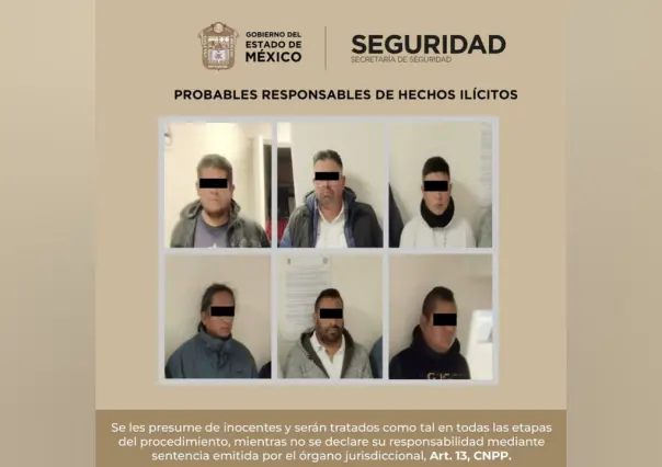 Detienen a seis extorsionadores por exigir cuota diaria y amenazar con incendios