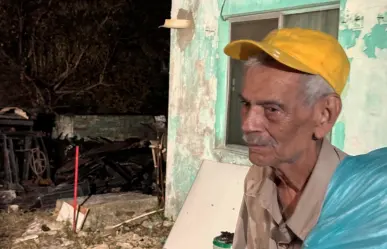 Abuelito pierde todo su patrimonio en incendio en Ciudad Madero