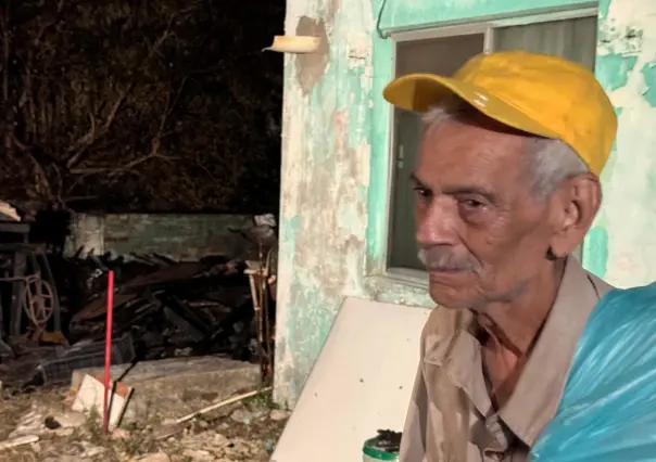 Abuelito pierde todo su patrimonio en incendio en Ciudad Madero