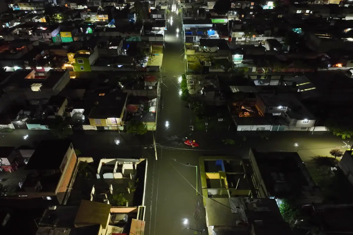 Intensas lluvias afectan a vecinos del municipio de Chalco. Créditos: FB Miguel Gutiérrez.