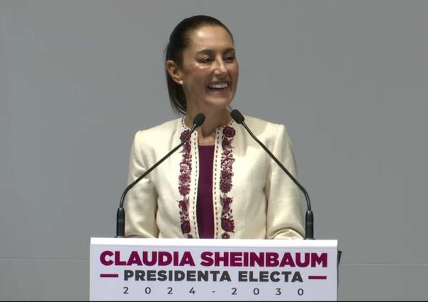 Claudia Sheinbaum emite su primer mensaje como presidenta electa de México