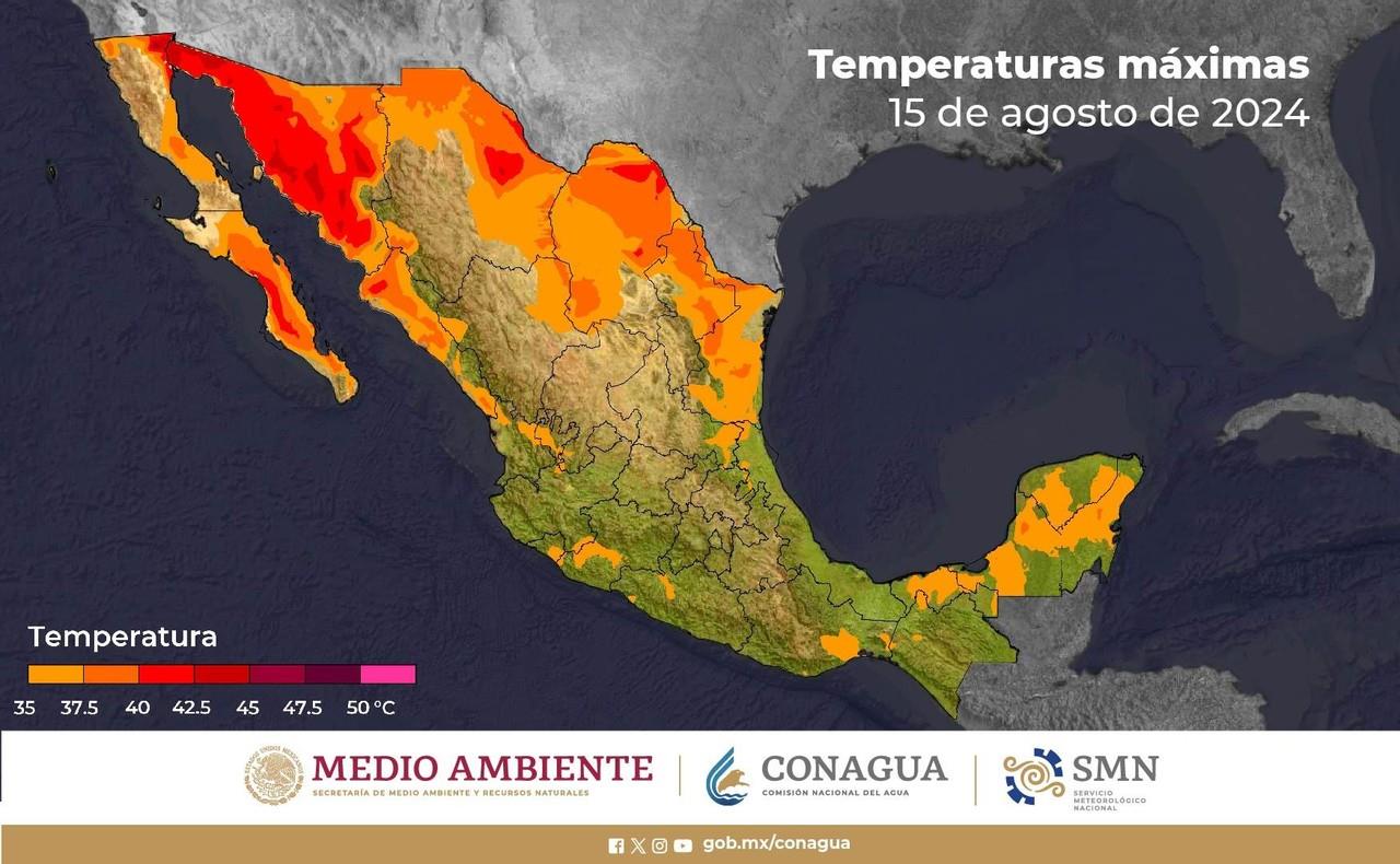 El calor se concentra en la parte norte y noroeste del país. Foto cortesía por SMN