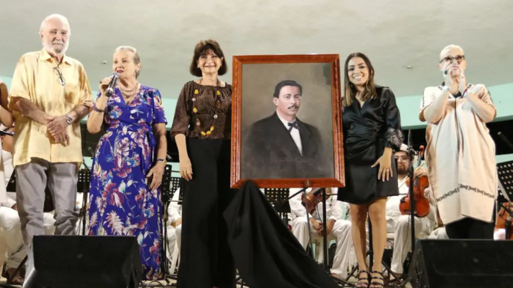 Develan óleo de José Jacinto Cuevas en el Museo de la Canción Yucateca