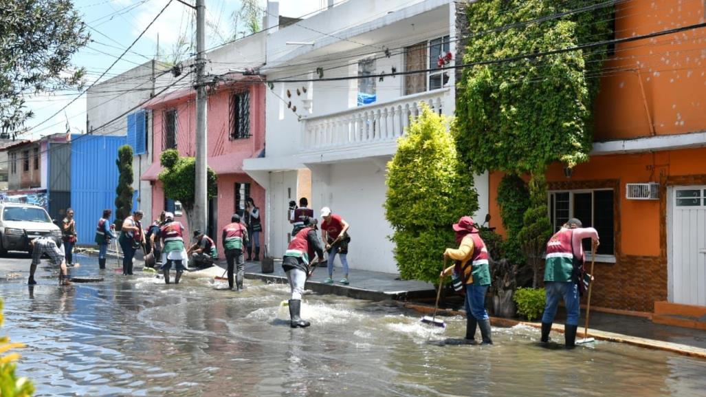 La lluvia no para , Nezahualcóyotl atiende contingencia (VIDEO)