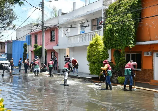 La lluvia no para , Nezahualcóyotl atiende contingencia (VIDEO)