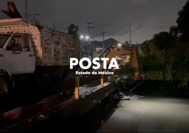 Ahora en Coacalco se desborda el canal de aguas negras de Cartagena (VIDEO)