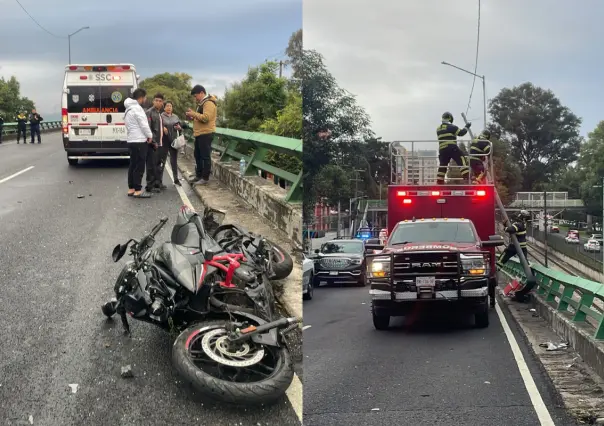 Suspenden tren ligero tras caída de luminaria en zona de vías en Coyoacán