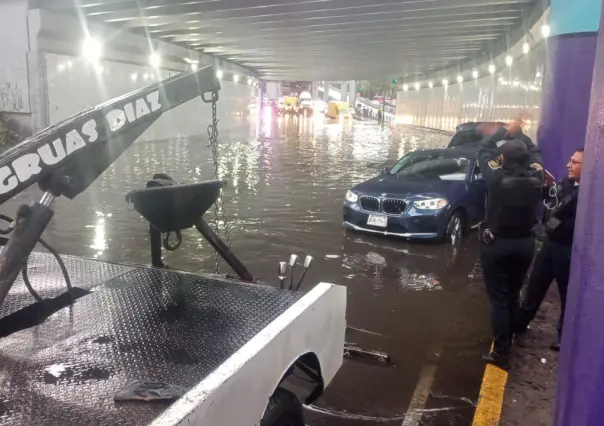 ¡Caos en la CDMX! Lluvias dejan árboles caídos y autos varados, no hay heridos