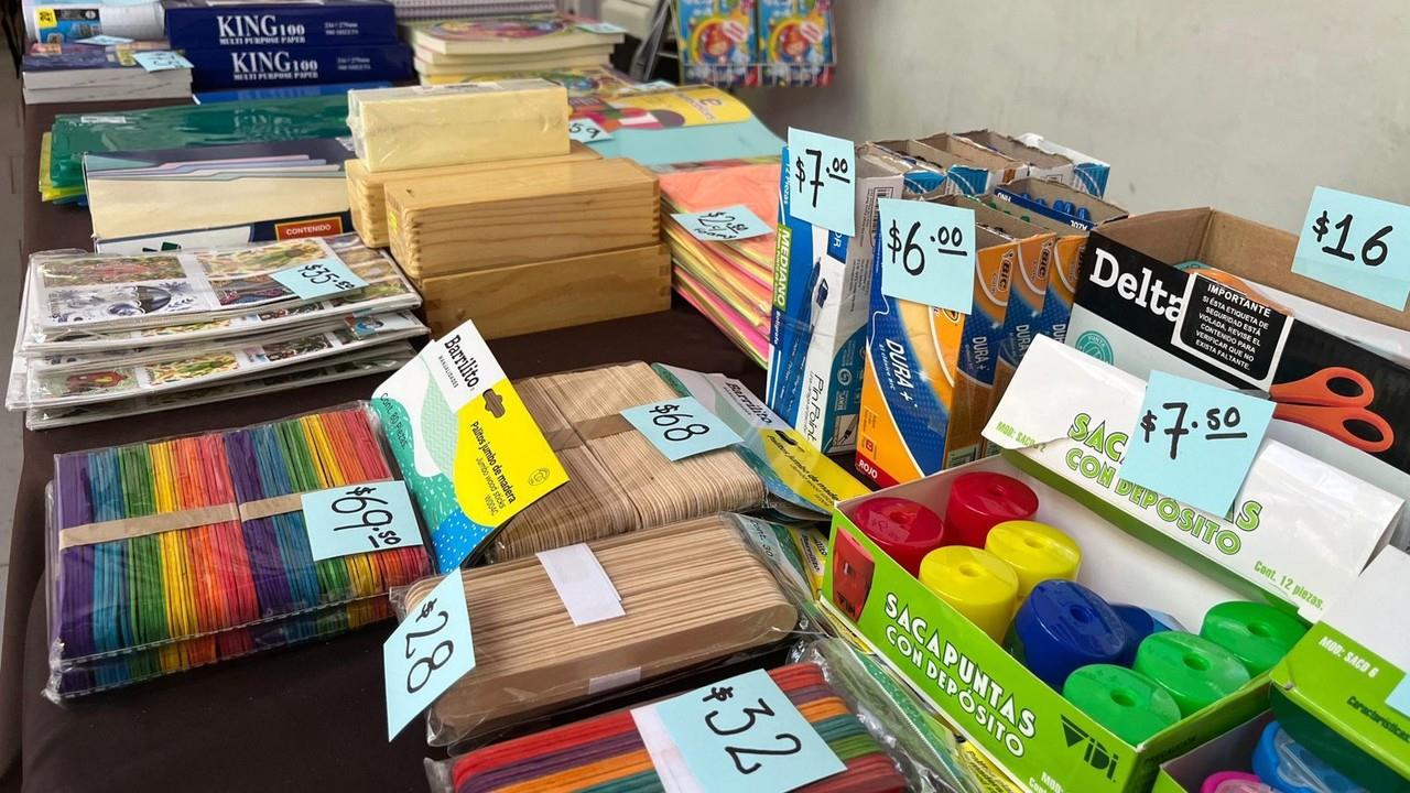 Precios de útiles escolares para este regreso a clases. Foto: Cortesía.