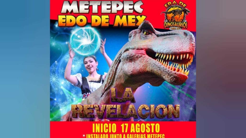 Dinosaurios invaden Metepec con el espectáculo “Era de Dinosaurios”