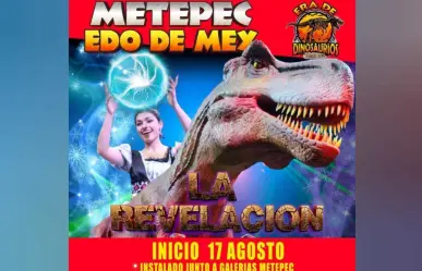 Dinosaurios invaden Metepec con el espectáculo “Era de Dinosaurios”