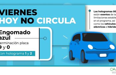 Todo lo que necesitas saber del Hoy No Circula para este viernes 16 de agosto