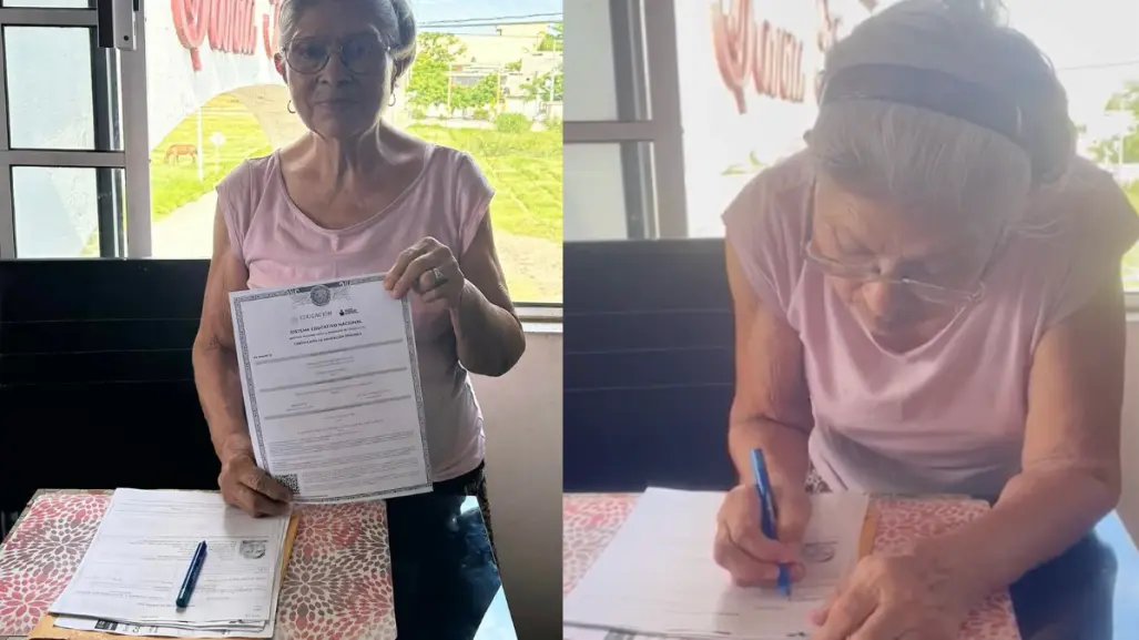 Ejemplo de superación: abuelita culmina la educación primaria a los 82 años