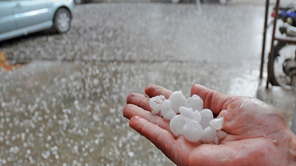 Se registra lluvia y granizo en Galeana, Nuevo León