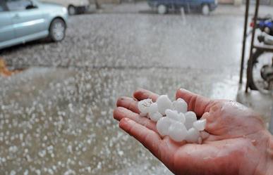 Se registra lluvia y granizo en Galeana, Nuevo León