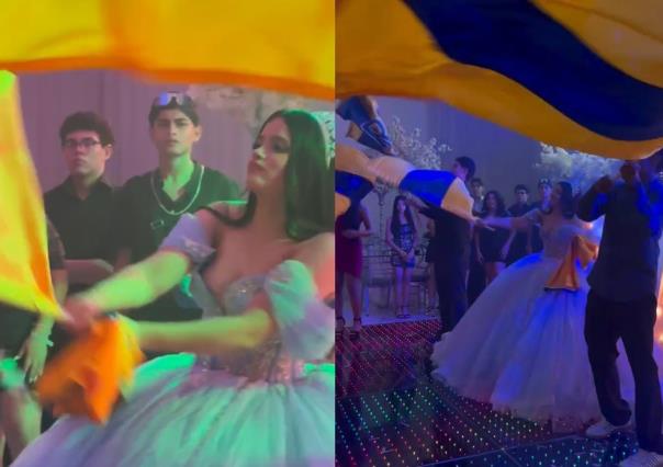 Quinceañera cambia a chambelanes por Barra Libres y Lokos de Tigres (VIDEO)