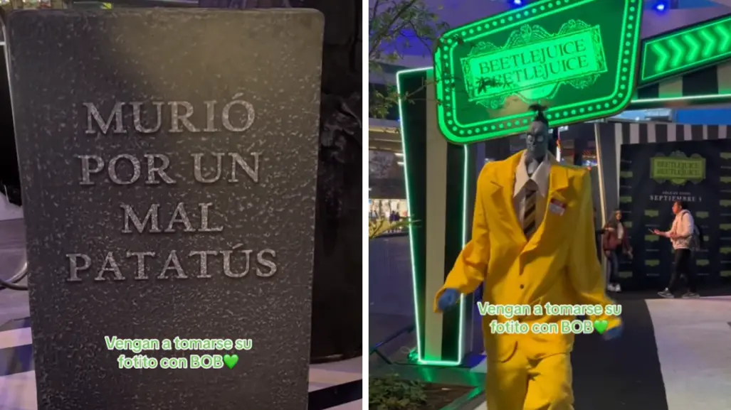 Aquí te puedes tomar fotos con los personajes de Beetlejuice 2 en México