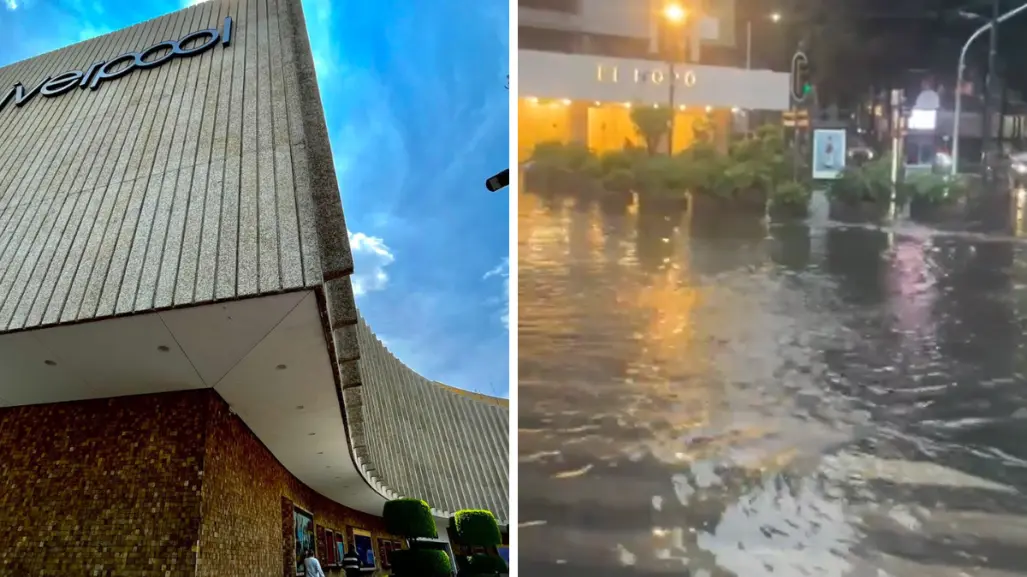 Polanco bajo el agua por lluvias en Ciudad de México, así luce Masaryk | VIDEO